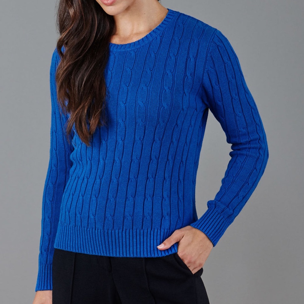 St. John's Bay Blue Cable Knit Sweater